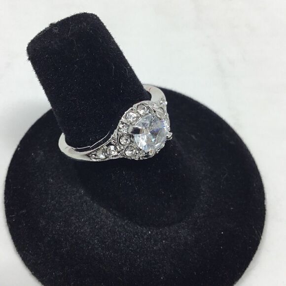 Brilliant 1 Ct. Cubic Zirconia Bridal Ring (H15) - Picture 2 of 5